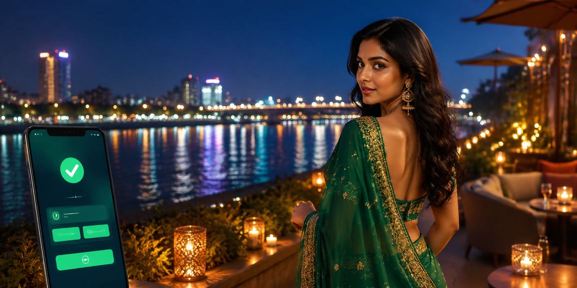 Ahmedabad riverfront casino patrons celebrating while accessing live casino online